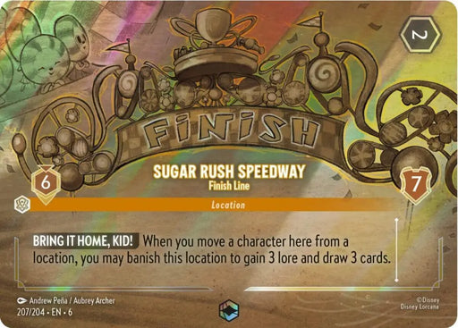 Sugar Rush Speedway - Finish Line (Enchanted) (207/204) [Azurite Sea] - Lorcana Single