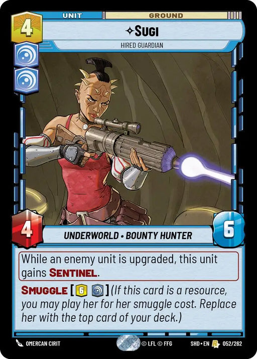 Sugi - Hired Guardian (052/262) [Shadows of the Galaxy] - Star Wars: Unlimited Single