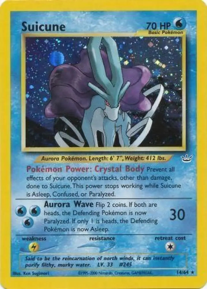 Suicune (14/64) [Neo Revelation Unlimited] - Pokemon Single