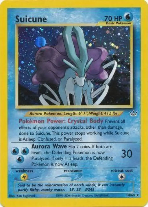 Suicune (14/64) [Neo Revelation Unlimited] - Pokemon Single