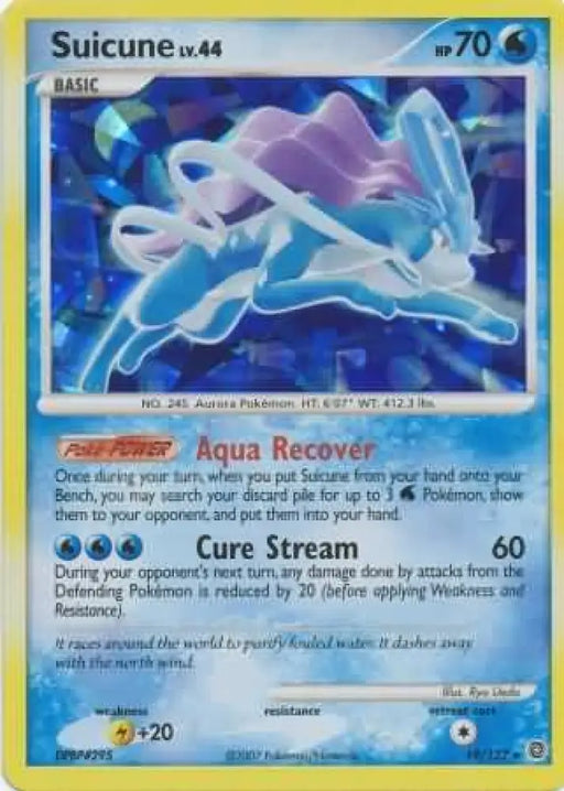 Suicune (19/132) (Cracked Ice Holo) [Diamond & Pearl: Secret Wonders] - Pokemon Single