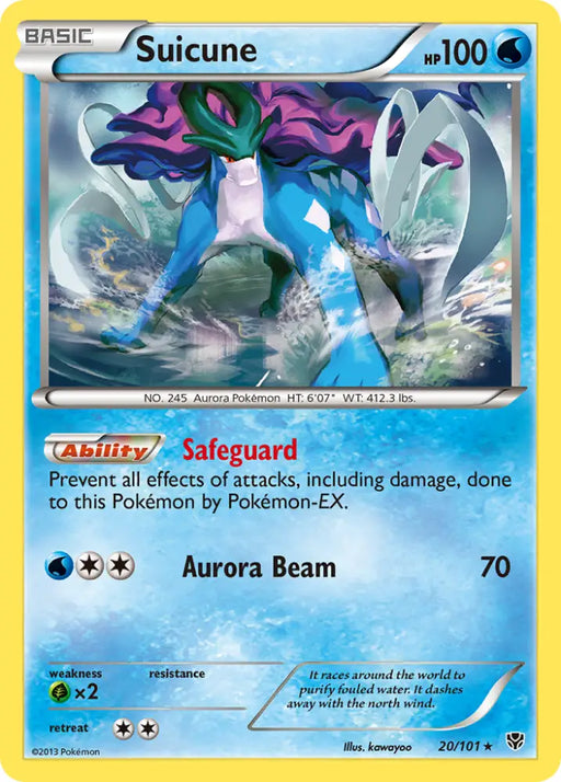 Suicune (20/101) [Black & White: Plasma Blast] - Pokemon Single