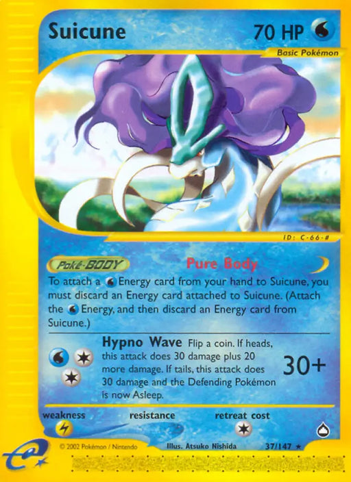 Suicune (37/147) [Aquapolis] - Pokemon Single