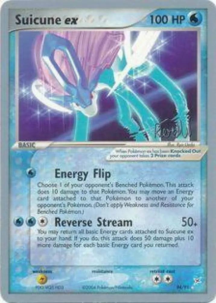 Suicune ex (94/95) (Rocky Beach - Reed Weichler) [World Championships 2004] - Pokemon Single