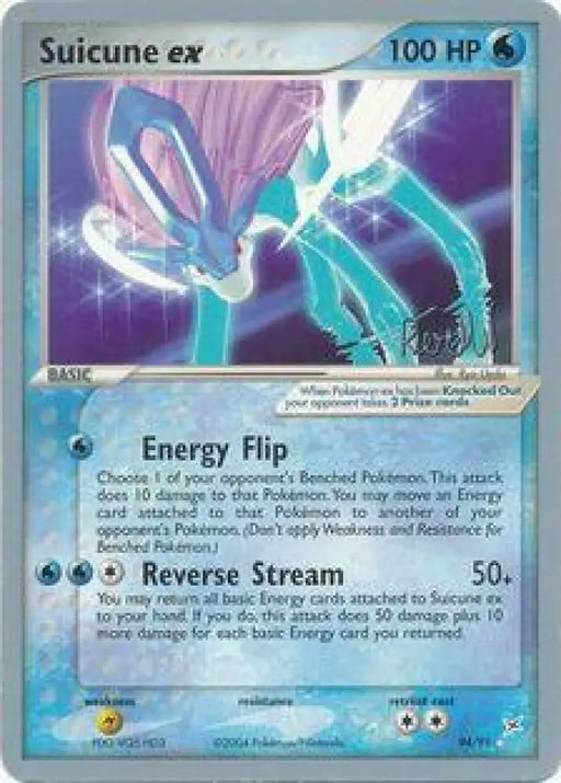 Suicune ex (94/95) (Rocky Beach - Reed Weichler) [World Championships 2004] - Pokemon Single
