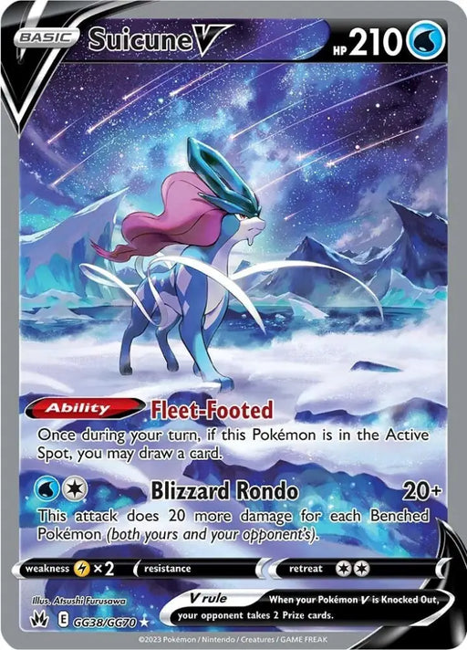 Suicune V (GG38/GG70) [Sword & Shield: Crown Zenith] - Pokemon Single
