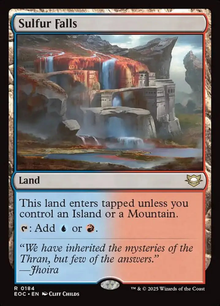 Sulfur Falls (184) [Edge of Eternities Commander]