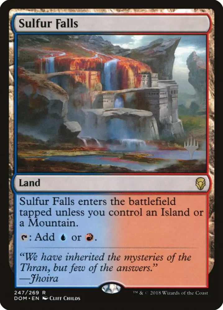 Sulfur Falls (Promo Pack) [Dominaria Promos] - MTG Single