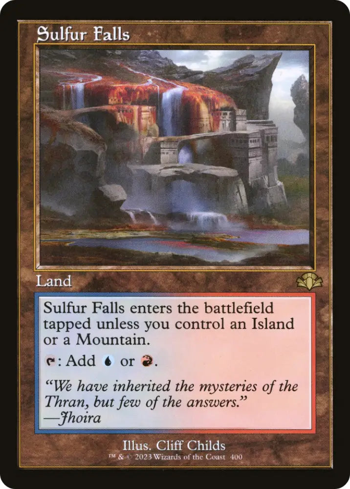 Sulfur Falls (Retro) [Dominaria Remastered] - MTG Single