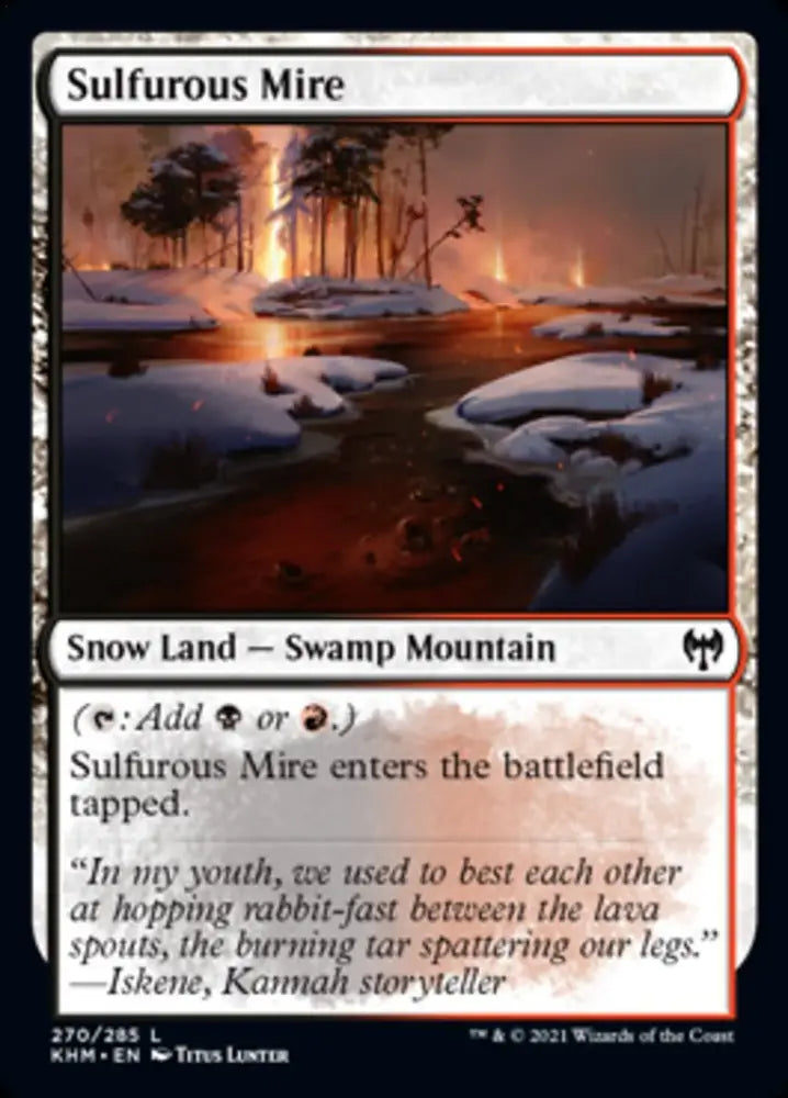 Sulfurous Mire [Kaldheim] - MTG Single
