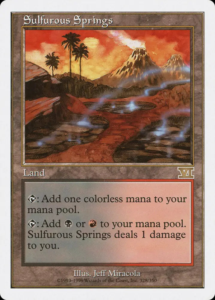 Sulfurous Springs [Classic Sixth Edition] - MTG Single