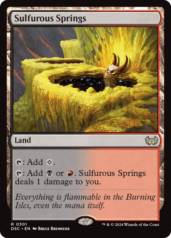 Sulfurous Springs [Duskmourn: House of Horror Commander] - MTG Single