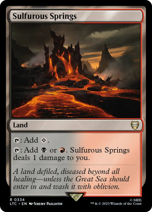 Sulfurous Springs [The Lord of the Rings: Tales of Middle-Earth Commander] - MTG Single