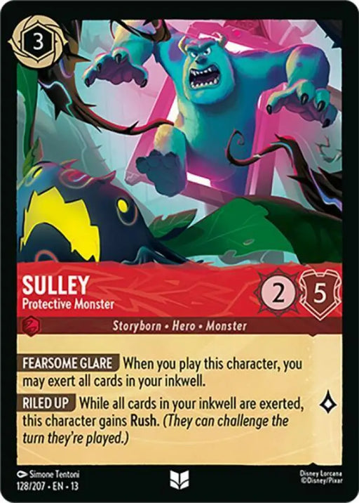 Sulley - Protective Monster (128/204) [Attack of the Vine!]