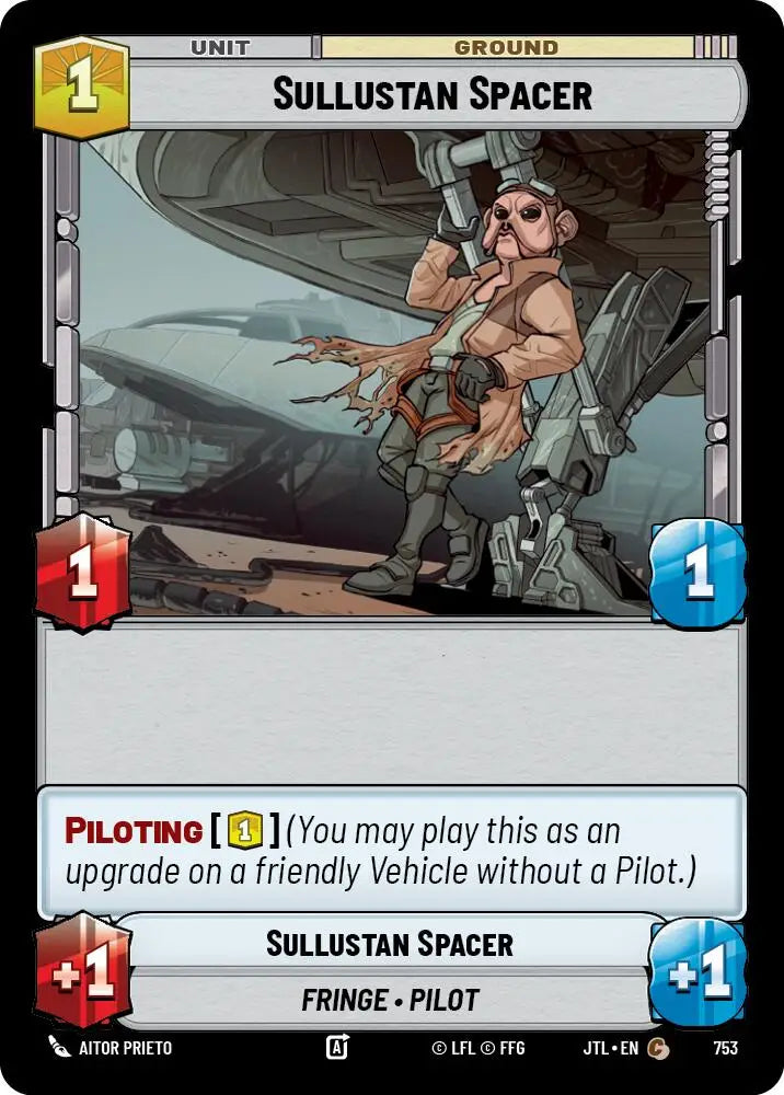 Sullustan Spacer (Foil) (753) [Jump to Lightspeed] - Star Wars: Unlimited Single