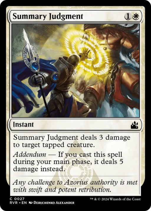Summary Judgment [Ravnica Remastered] - MTG Single