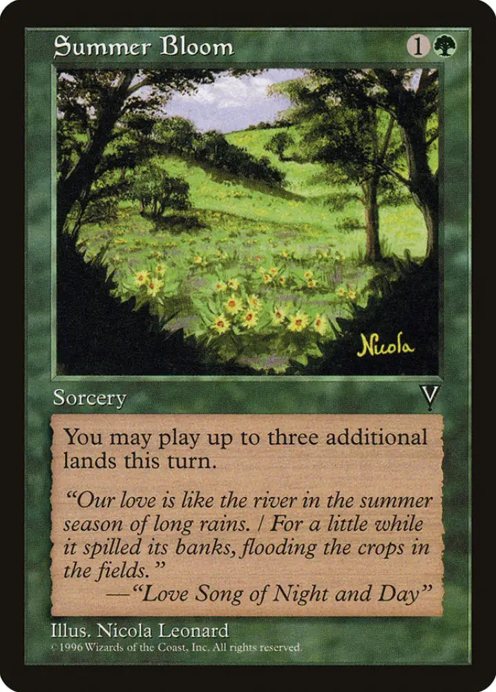 Summer Bloom [Visions] - MTG Single