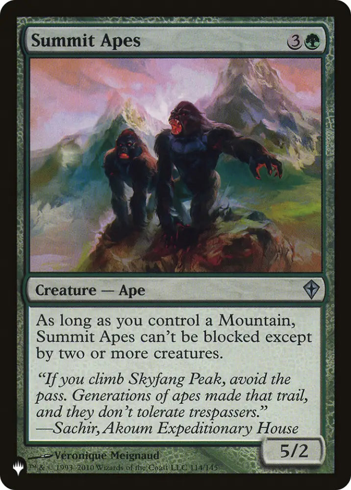 Summit Apes [The List] - MTG Single