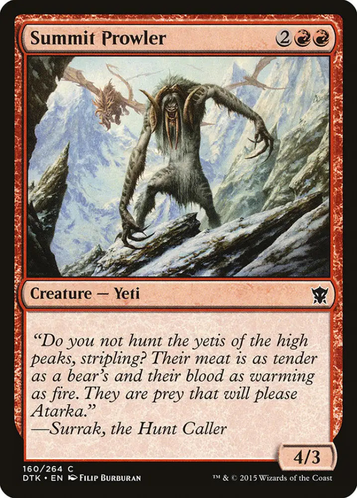 Summit Prowler [Dragons of Tarkir] - MTG Single