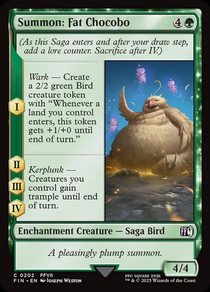Summon: Fat Chocobo (202) [Final Fantasy]