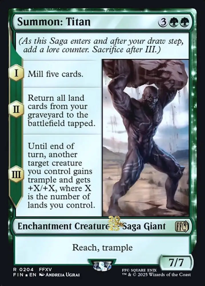 Summon: Titan (204s) [Final Fantasy Promos]