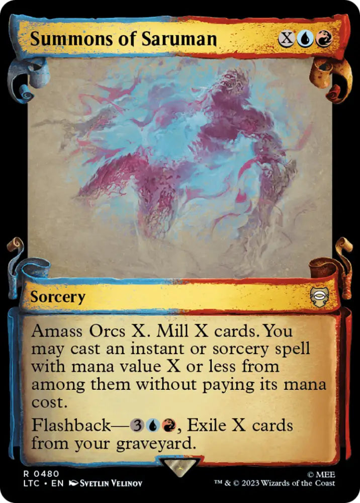 Summons of Saruman [The Lord of the Rings: Tales of Middle-Earth Commander Showcase Scrolls] - MTG Single