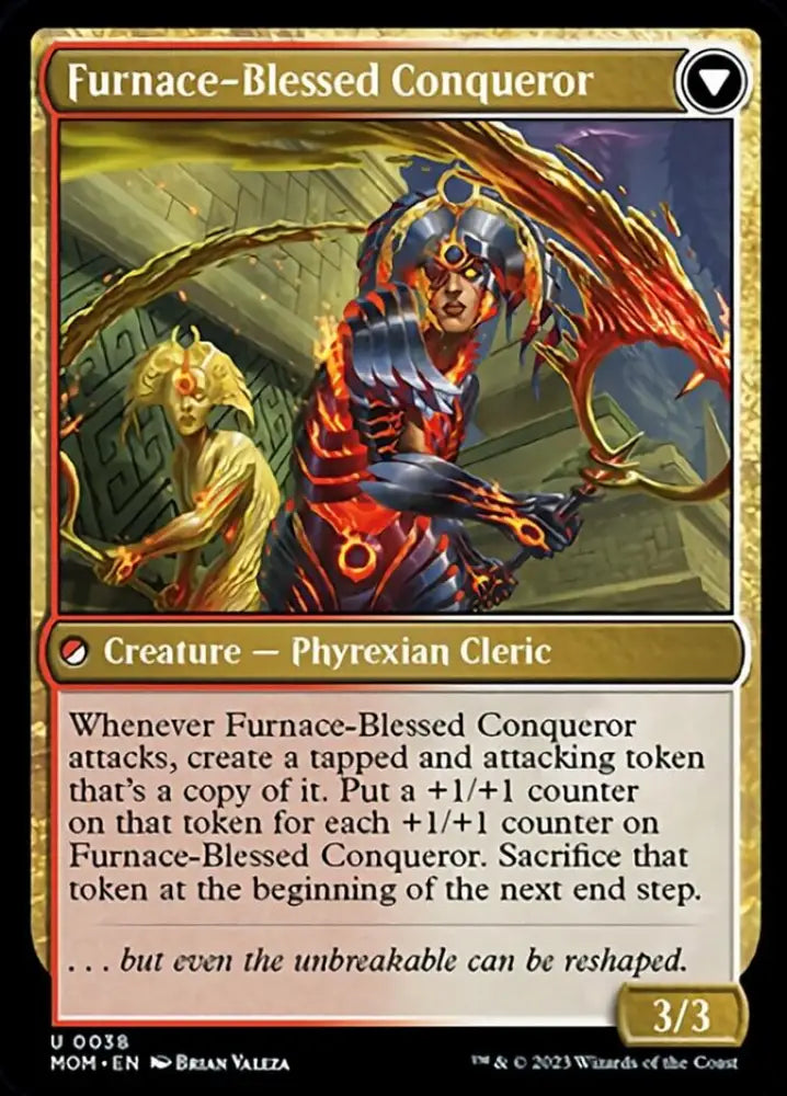 Sun-Blessed Guardian // Furnace-Blessed Conqueror [March of the Machine] - MTG Single