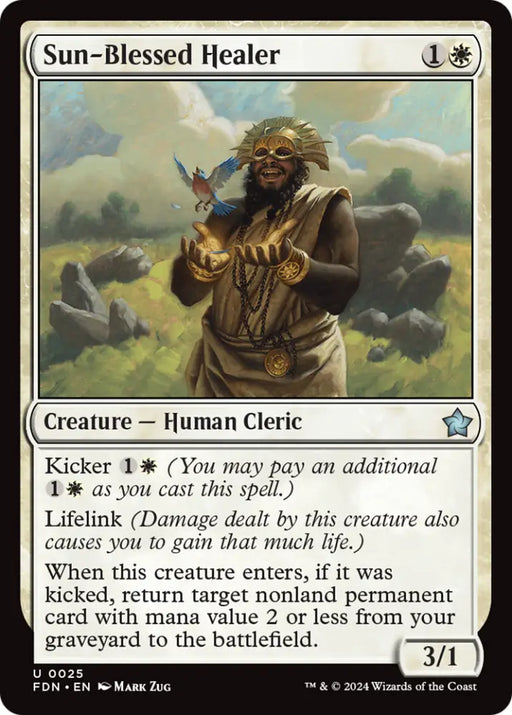 Sun-Blessed Healer [Foundations] - MTG Single