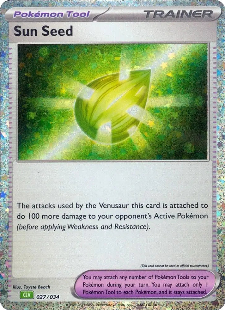 Sun Seed [Trading Card Game Classic] - Pokemon Single