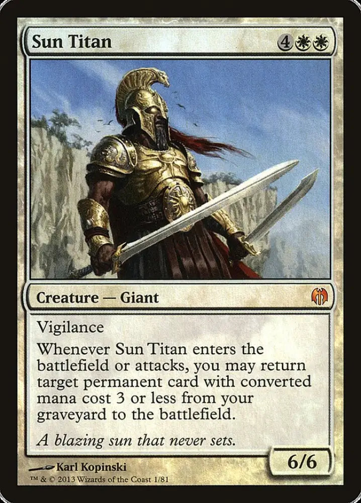 Sun Titan [Duel Decks: Heroes vs. Monsters] - MTG Single