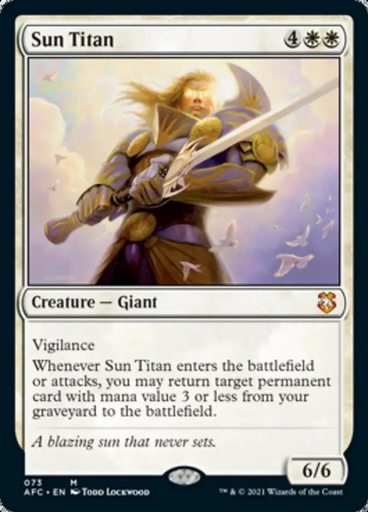 Sun Titan [Dungeons & Dragons: Adventures in the Forgotten Realms Commander] - MTG Single
