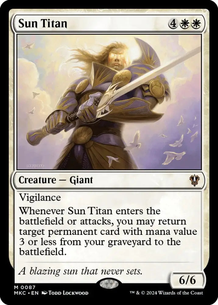 Sun Titan [Murders at Karlov Manor Commander] - MTG Single