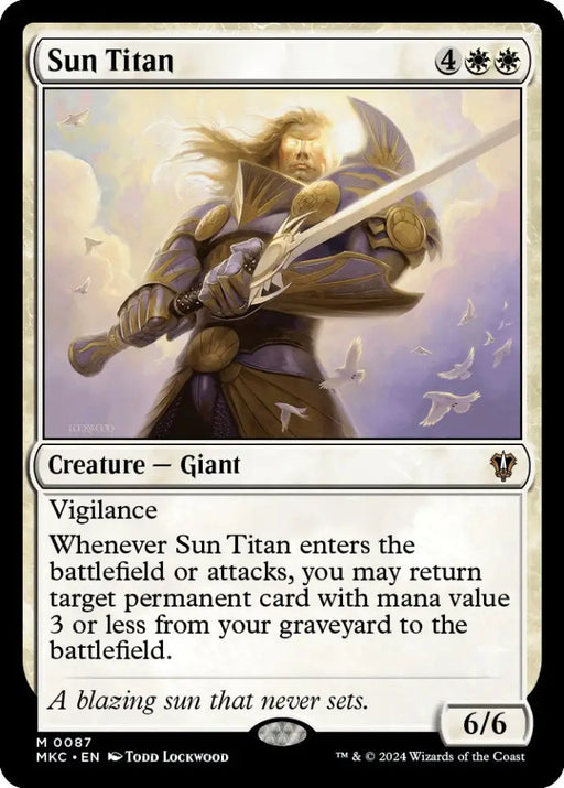Sun Titan [Murders at Karlov Manor Commander] - MTG Single