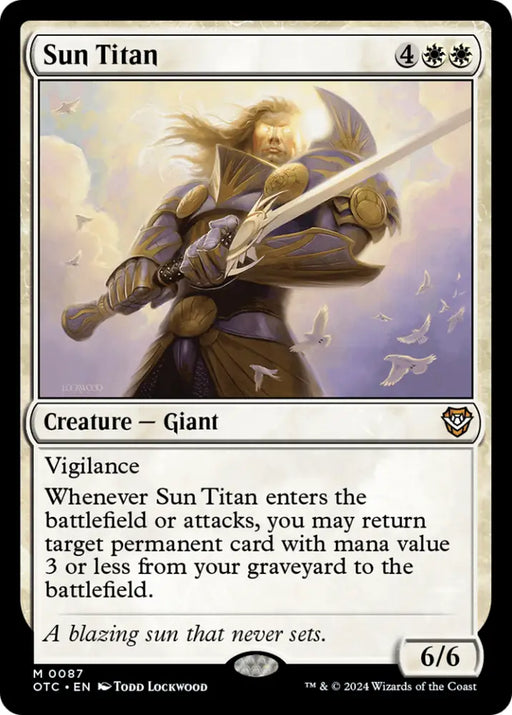 Sun Titan [Outlaws of Thunder Junction Commander] - MTG Single