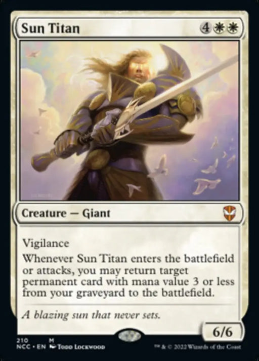Sun Titan [Streets of New Capenna Commander] - MTG Single