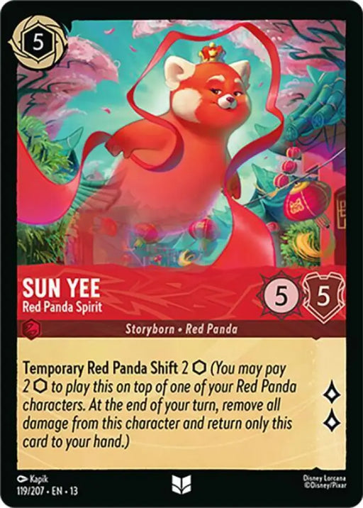 Sun Yee - Red Panda Spirit (119/204) [Attack of the Vine!]