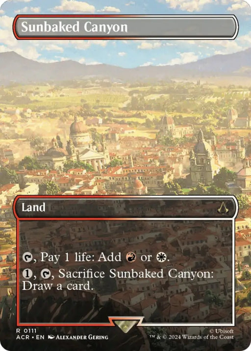 Sunbaked Canyon (Borderless) [Assassin’s Creed] - MTG Single