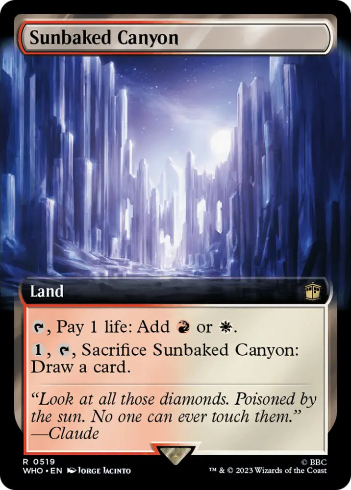 Sunbaked Canyon (Extended Art) [Doctor Who] - MTG Single