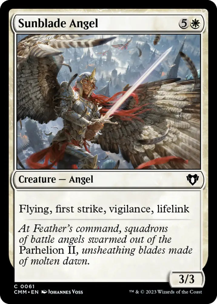 Sunblade Angel [Commander Masters] - MTG Single
