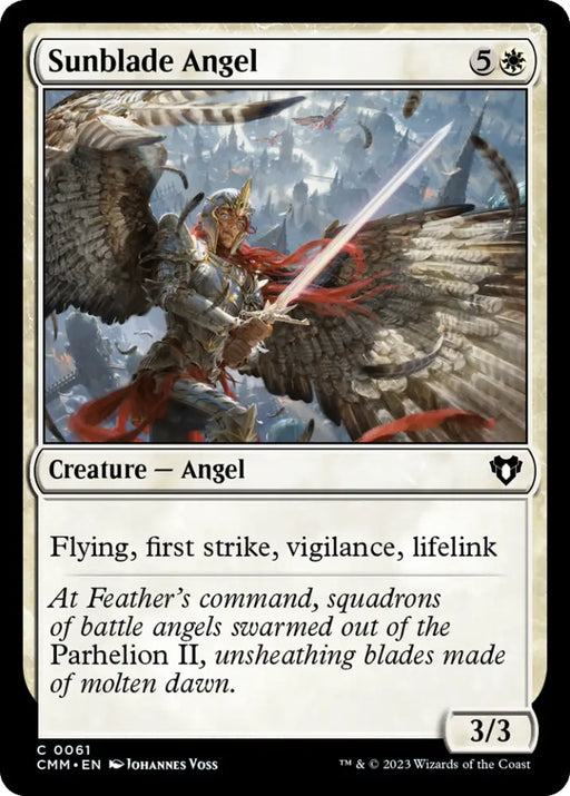 Sunblade Angel [Commander Masters] - MTG Single