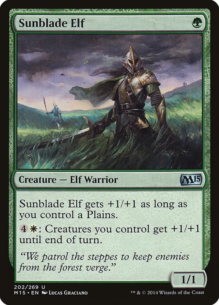 Sunblade Elf [Magic 2015] - MTG Single
