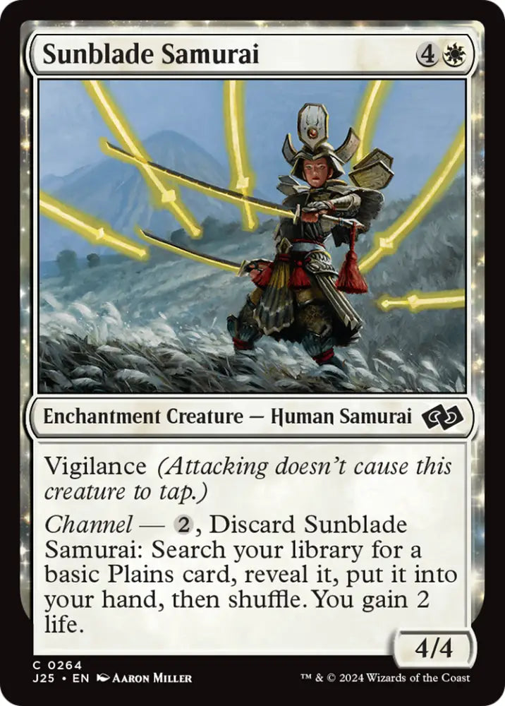 Sunblade Samurai [Foundations Jumpstart] - MTG Single