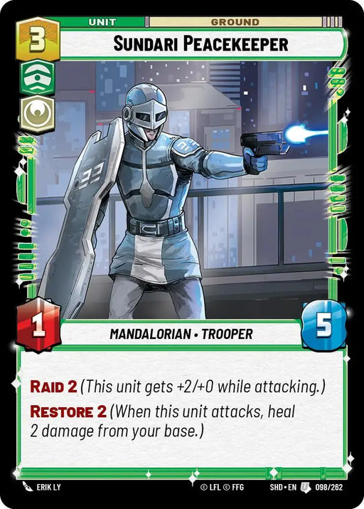 Sundari Peacekeeper (098/262) [Shadows of the Galaxy] - Star Wars: Unlimited Single