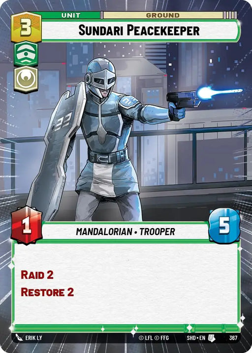 Sundari Peacekeeper (Hyperspace) (367) [Shadows of the Galaxy] - Star Wars: Unlimited Single