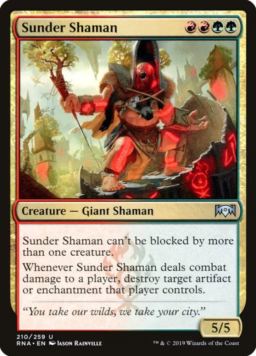Sunder Shaman [Ravnica Allegiance] - MTG Single