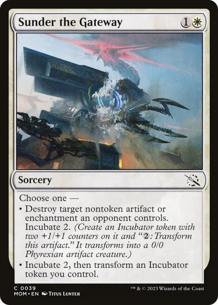Sunder the Gateway [March of the Machine] - MTG Single