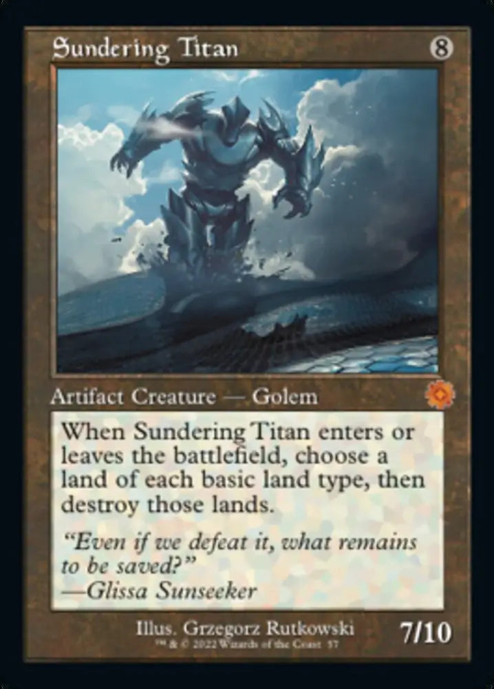 Sundering Titan (Retro) [The Brothers’ War Retro Artifacts] - MTG Single