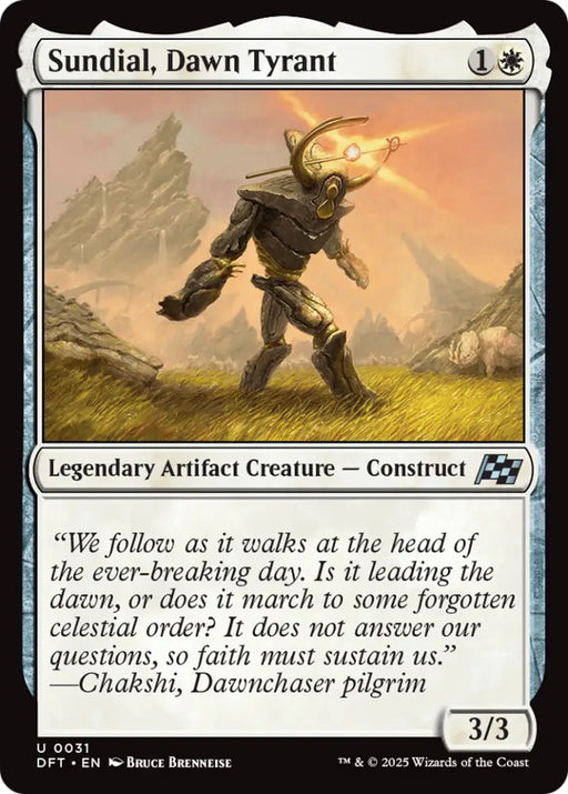 Sundial Dawn Tyrant [Aetherdrift] - MTG Single