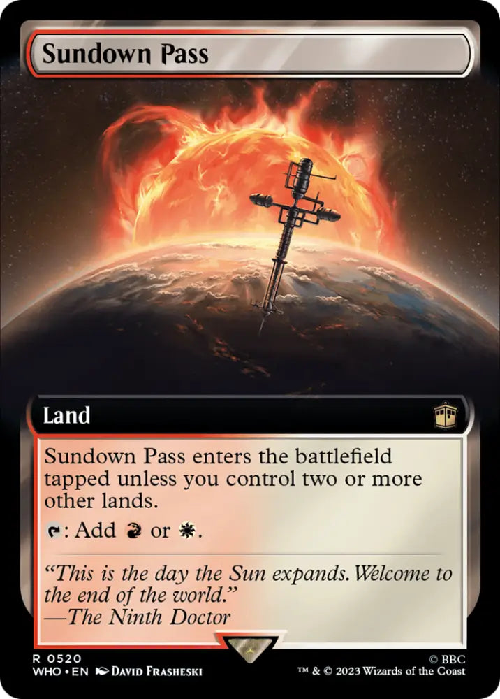 Sundown Pass (Extended Art) [Doctor Who] - MTG Single
