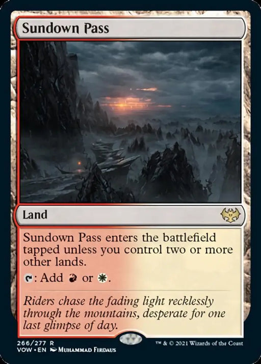 Sundown Pass [Innistrad: Crimson Vow] - MTG Single